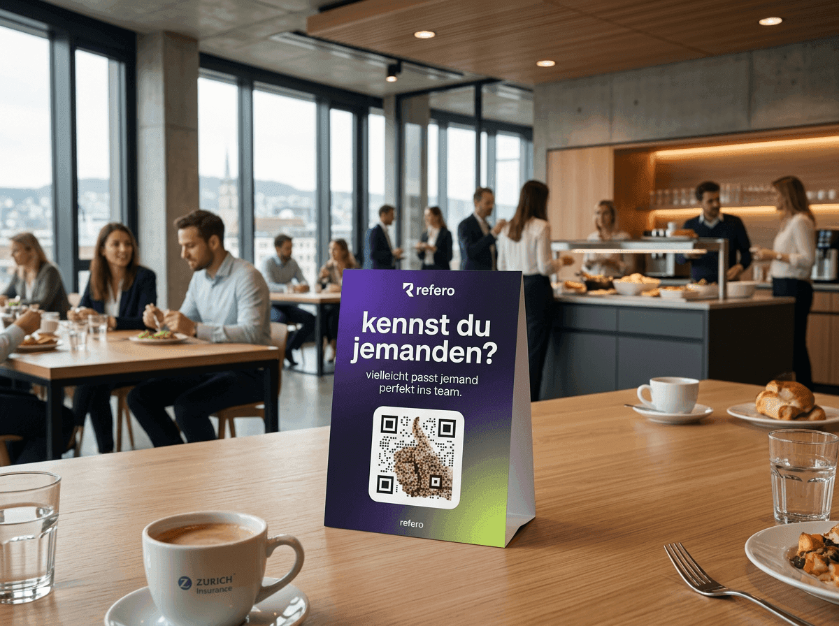 Kantine · Tischaufsteller